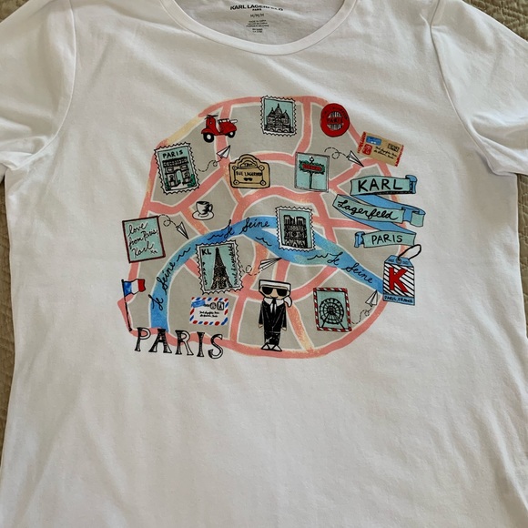 Karl Lagerfeld Women’s T-shirt Color White - Picture 3 of 7